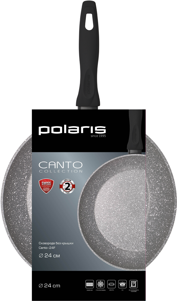 Сковорода Polaris Canto-24F 24 см Grey 7000-1008 - фото 9