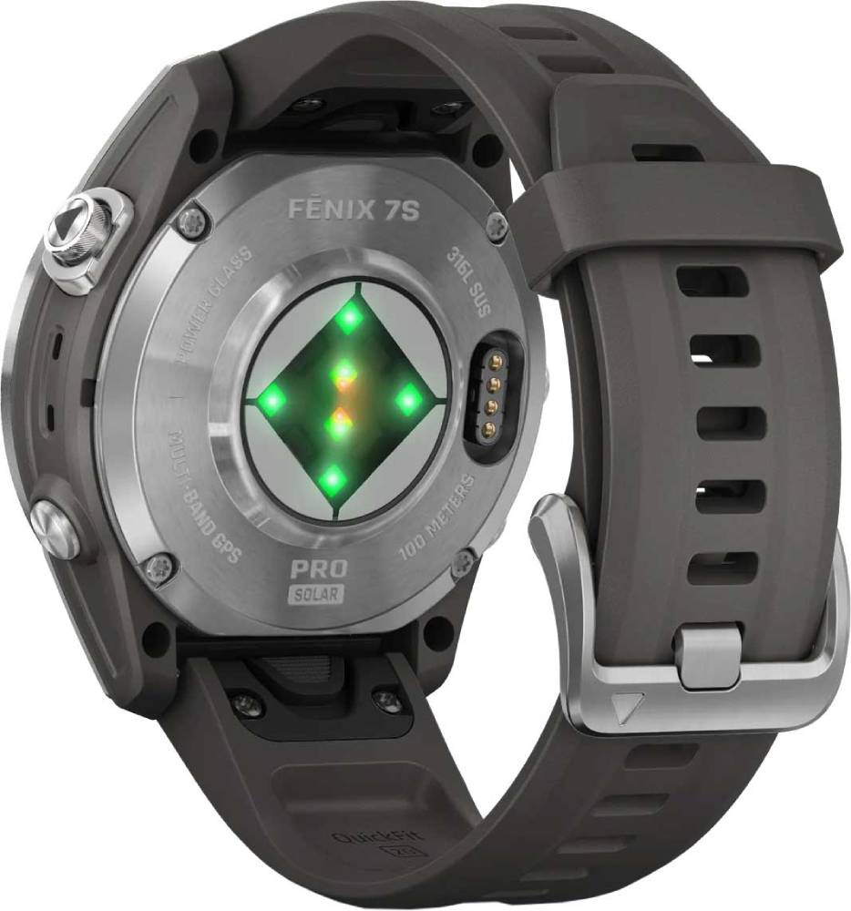Часы Garmin Fenix 7s Pro Solar Серебристые 3100-2562 - фото 3