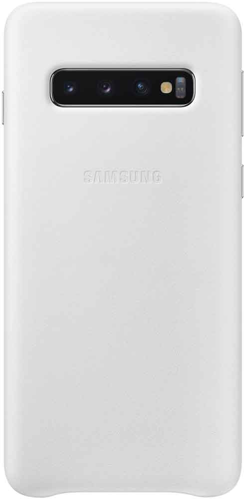 

Клип-кейс Samsung, Galaxy S10 EF-VG973L кожа White