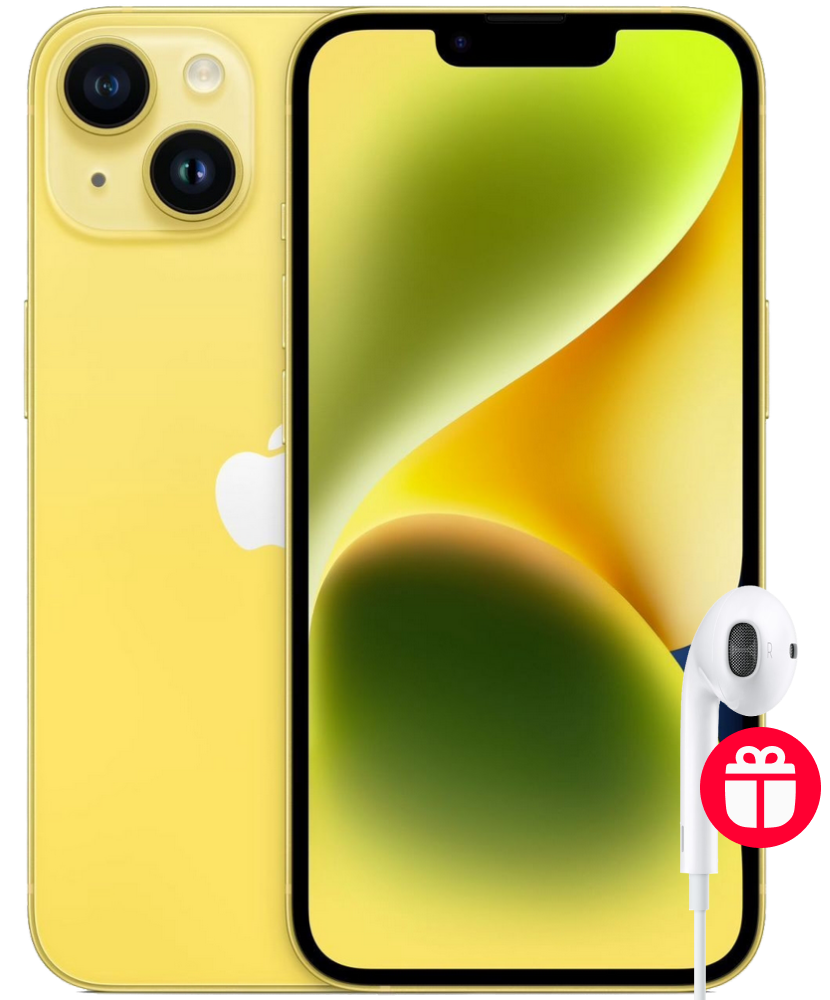 Смартфон Apple сотовый телефон apple iphone 14 256gb yellow a2881 a2882 a2883