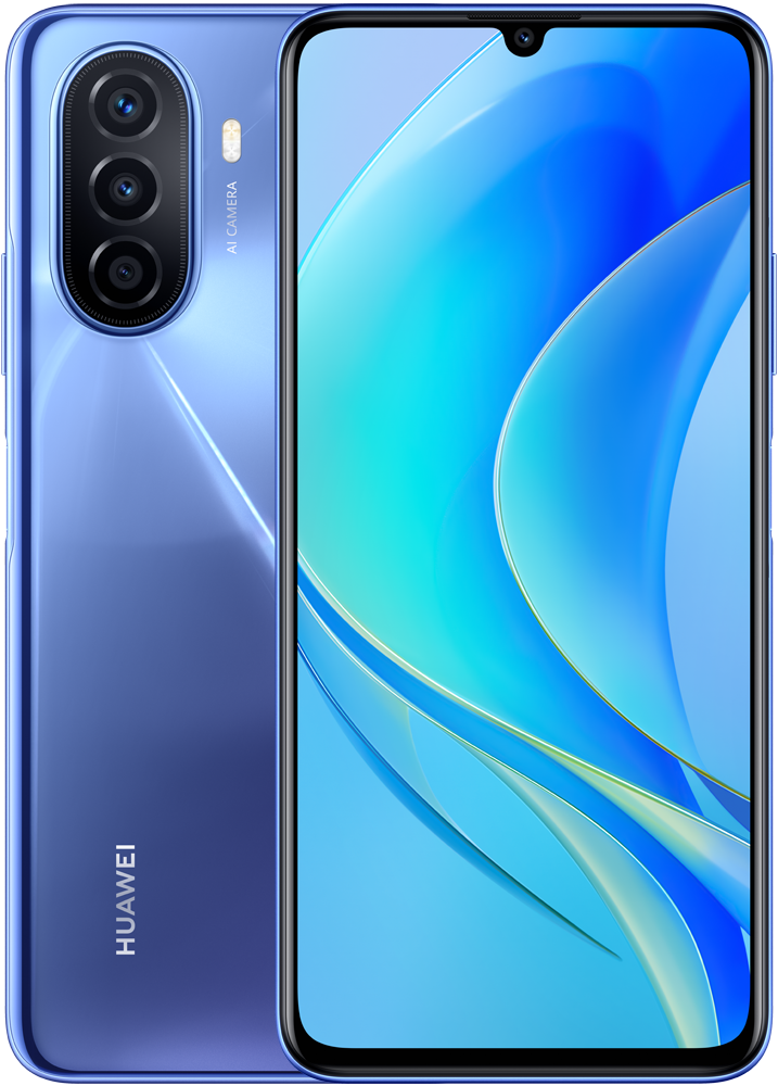 Смартфон HUAWEI Nova Y70 4/128Gb Синий смартфон huawei nova y70 128gb crystal blue