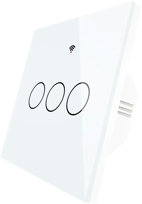 Умный выключатель MOES Gang Smart Switch Sensor w/o grounding ZS-EU3, Zigbee, 100-240 В Белый