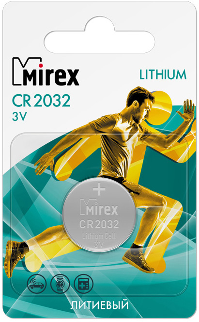 Батарея Mirex батарейка энерджайзер cr 2032 1 шт