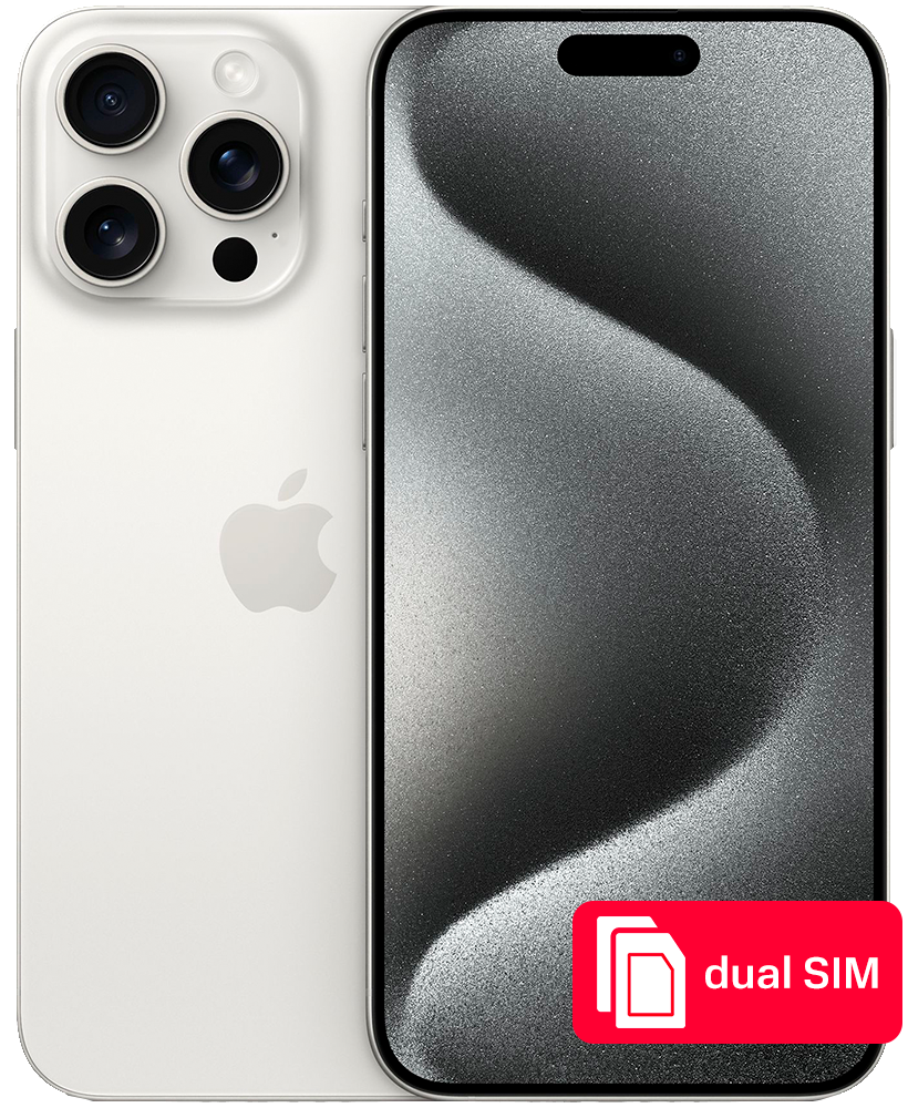

Смартфон Apple, iPhone 15 Pro Max 512Gb SIM + SIM Белый титан