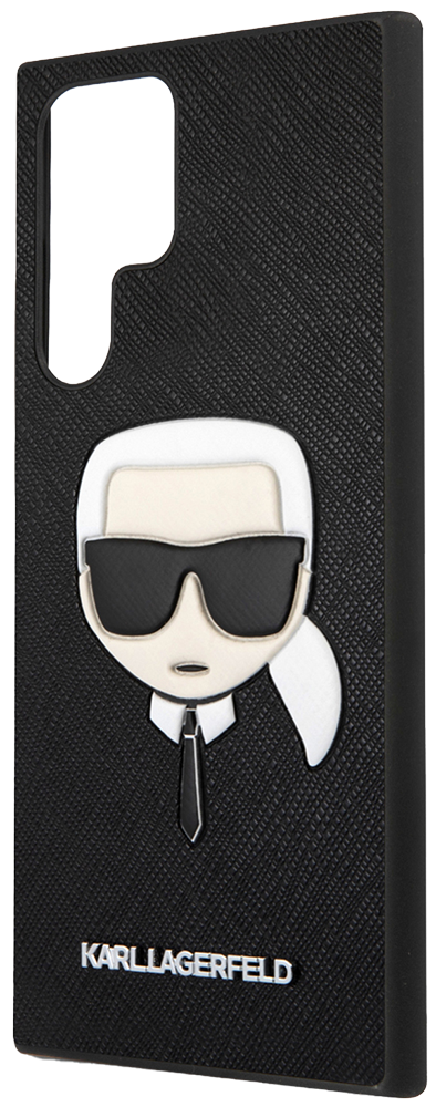 

Чехол-накладка Karl Lagerfeld, для Samsung Galaxy S22 Ultra PU Saffiano Karl's Head Hard Черный