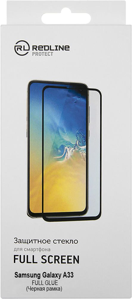 Стекло защитное RedLine Samsung Galaxy A33 Черная рамка стекло защитное redline millennium samsung galaxy a40 0 2 мм черная рамка