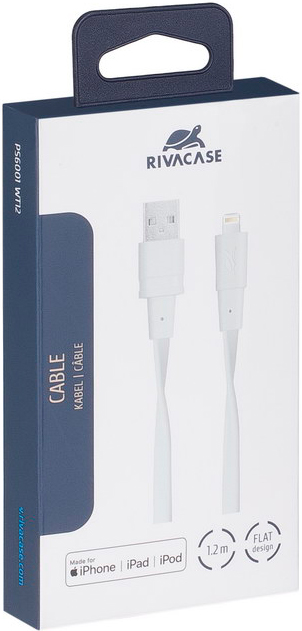 Дата-кабель Rivacase PS6002 WT12 Type С 2.0 – USB White 0307-0628 - фото 5