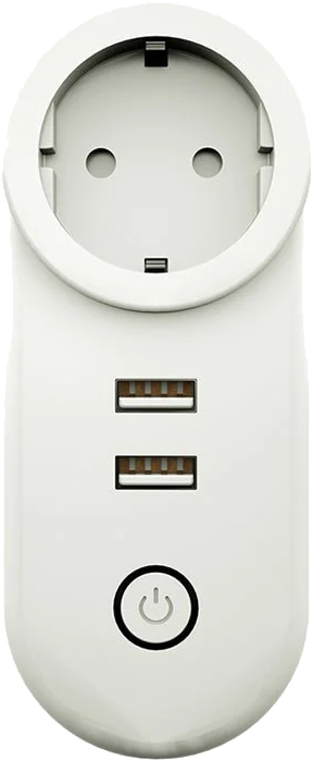 Умная розетка MOES Smart Socket ZP-LZ-EU2U, Zigbee, 110-240 В, 16А Белая