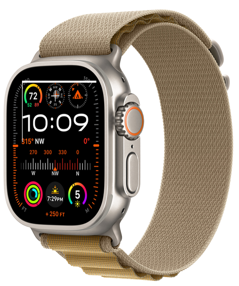 

Часы Apple, Watch Ultra 2 (2024) Natural Titanium +ремешок Alpine Loop tan (L)