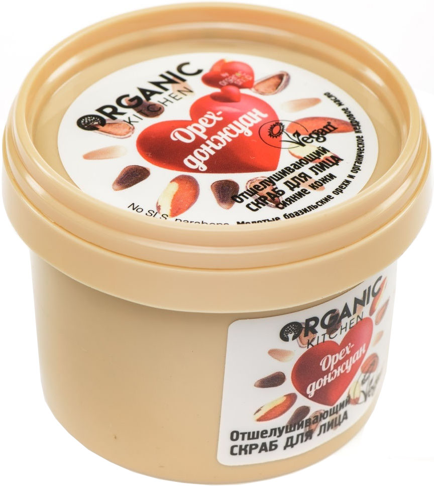 

Скраб для лица Organic Kitchen, Орех-донжуан отшелушивающий 100мл