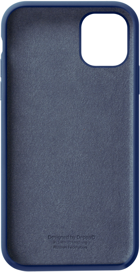 Клип-кейс Deppa Apple iPhone 11 Liquid Silicone Pro Blue 0313-8910 - фото 6