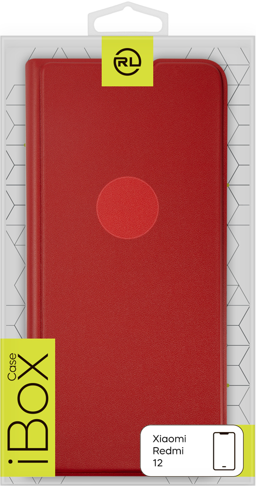 Чехол-книжка RedLine для Xiaomi Redmi 12 Красный 0314-0034 - фото 5