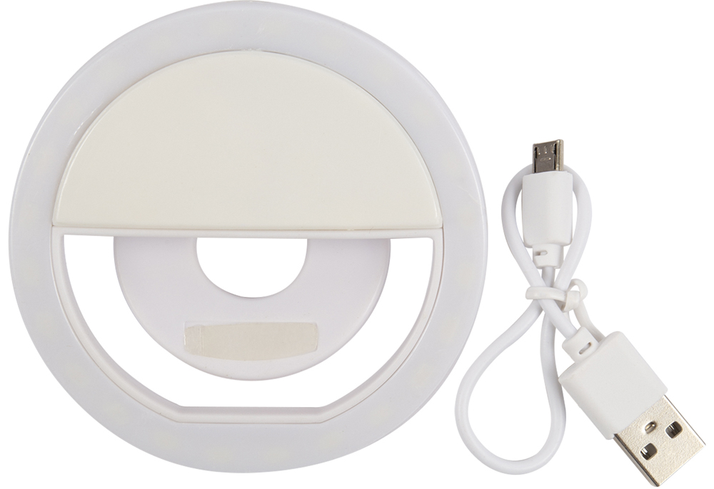 Кольцевой селфи-светильник RedLine L-01 для смартфона White
