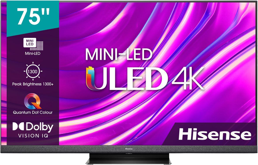 

Телевизор Hisense, 75" 75U8HQ Серый