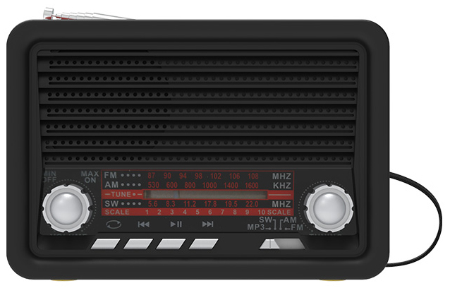 Портативный радиоприемник Ritmix RPR-030 Black 0200-1969 - фото 2