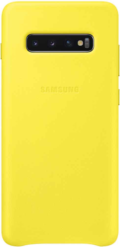 

Клип-кейс Samsung Galaxy S10 Plus EF-VG975L кожа Yellow, Galaxy S10 Plus EF-VG975L кожа Yellow