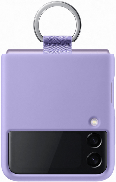 Клип-кейс Samsung Galaxy Z Flip3 Silicone Cover с кольцом Lavender (EF-PF711TVEGRU) 0313-9180 Galaxy Z Flip3 Silicone Cover с кольцом Lavender (EF-PF711TVEGRU) - фото 1