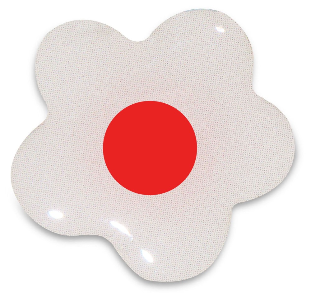

Стикер VLP, Flower 19*20 мм White Red
