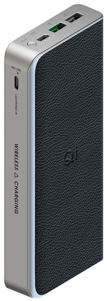

Внешний аккумулятор InterStep, PB20Qi 20000mAh c функцией QI Black