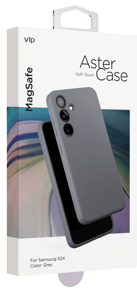 Чехол-накладка VLP Aster Case MagSafe для Samsung Galaxy S24 Серый 3100-1436 - фото 2