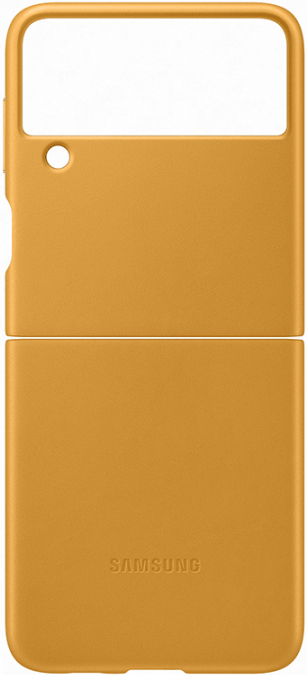 Клип-кейс Samsung Galaxy Z Flip3 Leather Cover Mustard (EF-VF711LYEGRU) 0313-9184 Galaxy Z Flip3 Leather Cover Mustard (EF-VF711LYEGRU) - фото 6