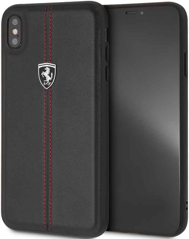 

Клип-кейс Ferrari, iPhone ХS Max кожа Black