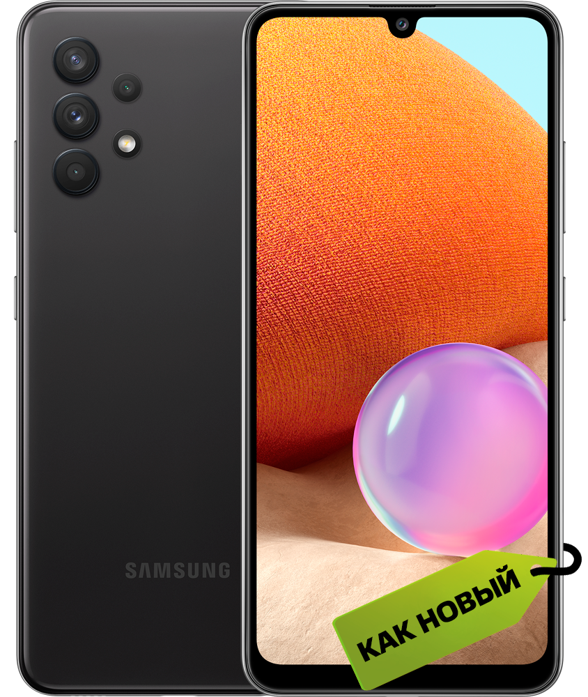 

Смартфон Samsung, Galaxy A32 4/64 Гб Черный "Как новый"