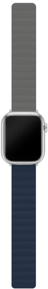 Ремешок для умных часов uBear Mode для Apple Watch 42|44|45|49 mm силиконовый  Синий/Серый (WB16BG01ML-AW) 0400-2403 Mode для Apple Watch 42|44|45|49 mm силиконовый  Синий/Серый (WB16BG01ML-AW) - фото 3