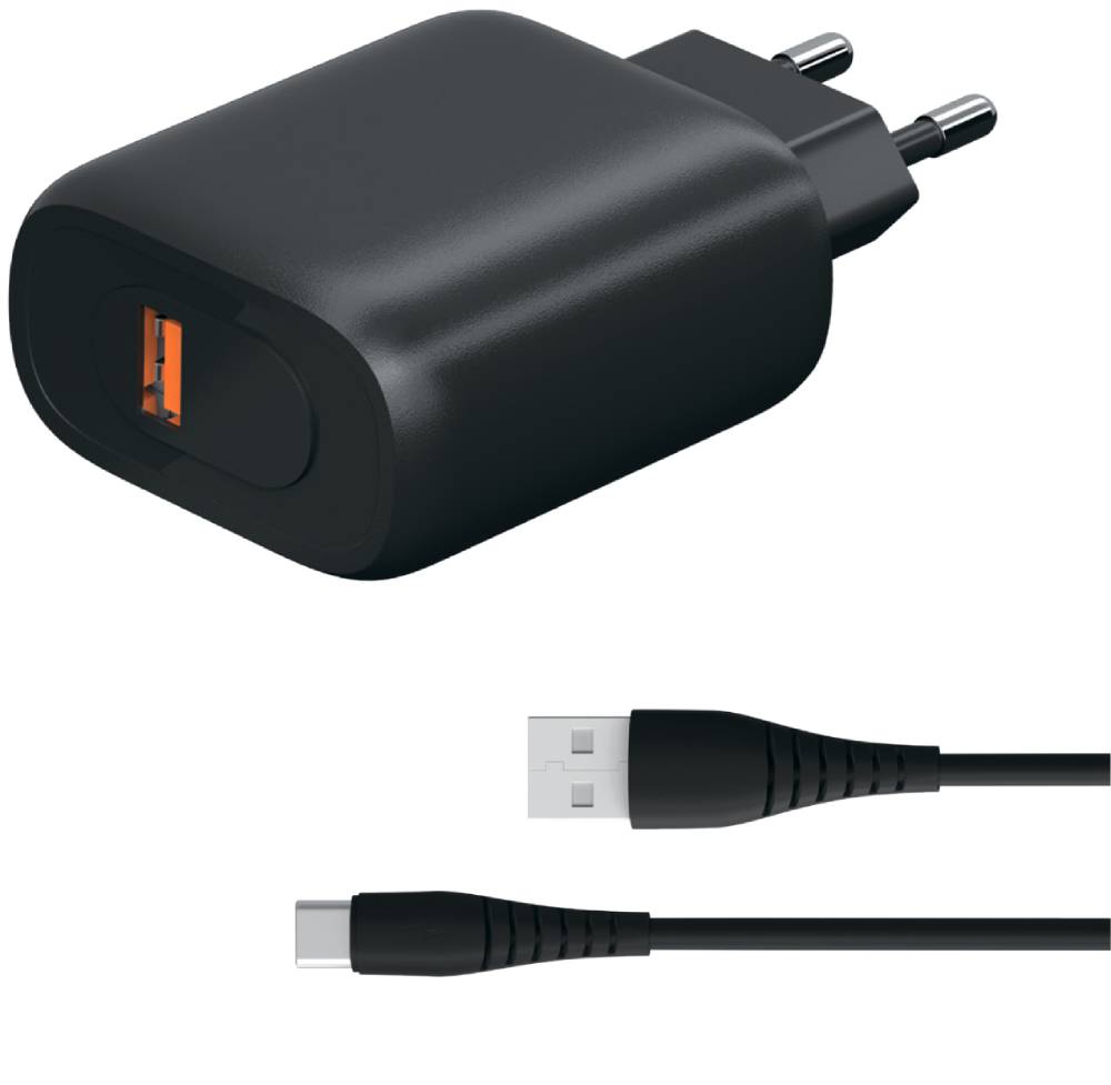 СЗУ RedLine QC 3.0 18Вт 1 x USB A+cable USB A –Type C Черное 3100-0622 УТ000036412 QC 3.0 18Вт 1 x USB A+cable USB A –Type C Черное - фото 2