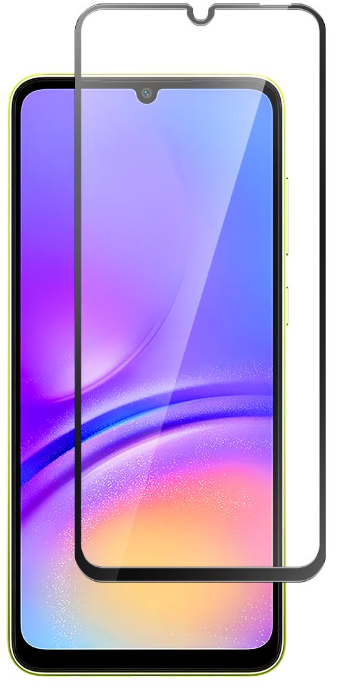 Стекло защитное для Samsung Galaxy A05|A05s Черная рамка сотовый телефон samsung sm a057 galaxy a05s 4 128gb violet