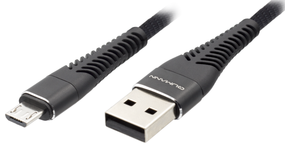 Дата-кабель Qumann 21150 USB-microUSB black 0307-0659 - фото 3