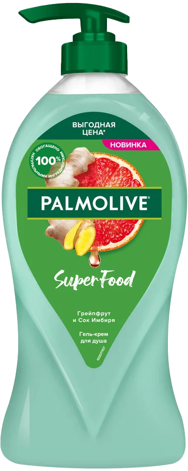 Гель для душа Palmolive Super Food Грейпфрут и Сок Имбиря 750мл 7000-3946 - фото 1