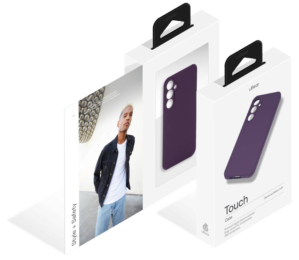 Чехол-накладка uBear Touch case для Samsung Galaxy A35 Фиолетовый 3100-1463 - фото 4