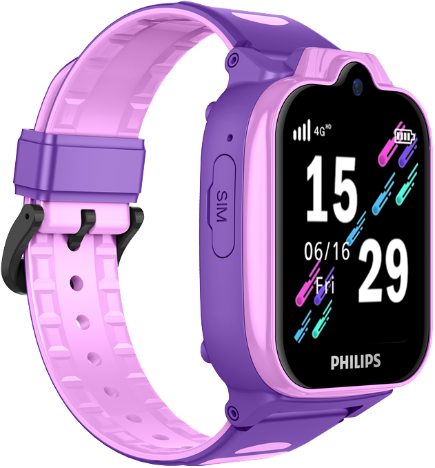 Детские часы Philips 4G W6610 Фиолетово-Розовые 0200-3834 - фото 2