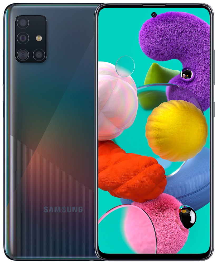 Смартфон Samsung A515 Galaxy A51 6/128Gb Black 0101-7029 SM-A515FZKCSER A515 Galaxy A51 6/128Gb Black - фото 1