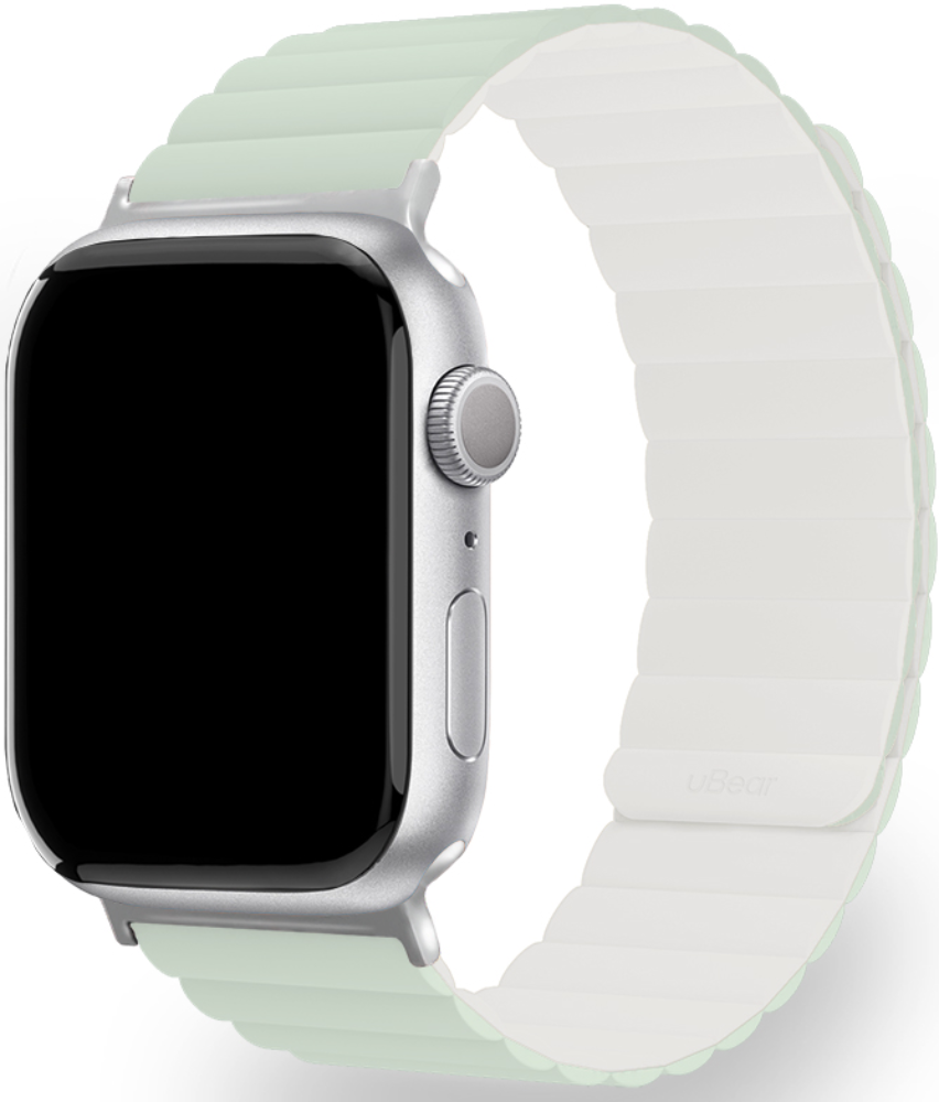 Ремешок для умных часов uBear Mode для Apple Watch 38|40|41 mm силиконовый Шалфей/Бежевый (WB13SB01SM-AW)