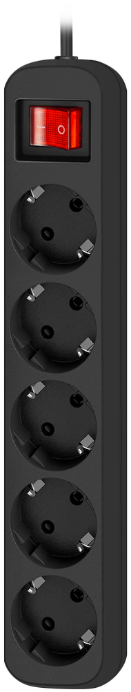 Сетевой фильтр Defender G518 1,8м с выключателем 5 розеток черный 7000-1790 - фото 3