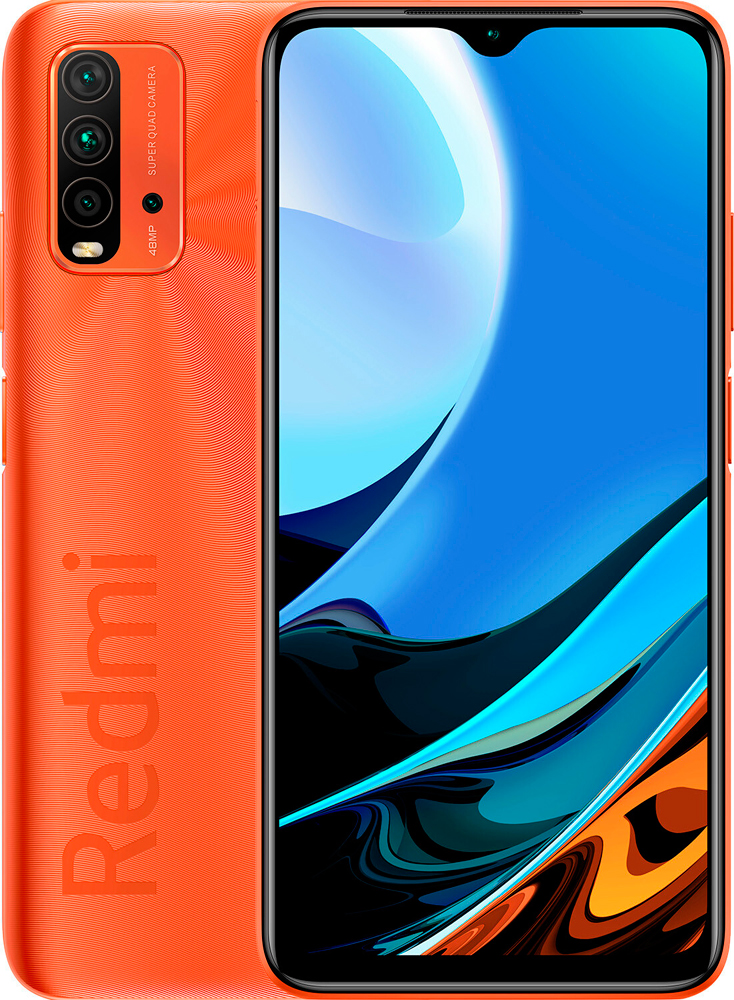 Смартфон Xiaomi Redmi 9T 4/128Gb Orange 0101-7545 Redmi 9T 4/128Gb Orange - фото 1