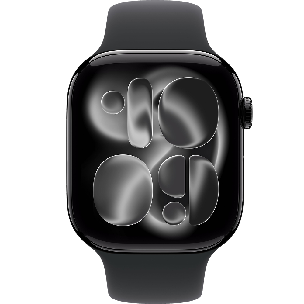 

Часы Apple, Watch Series 11 GPS 46мм Jet black aluminium+ремешок Sport Band black (ML)