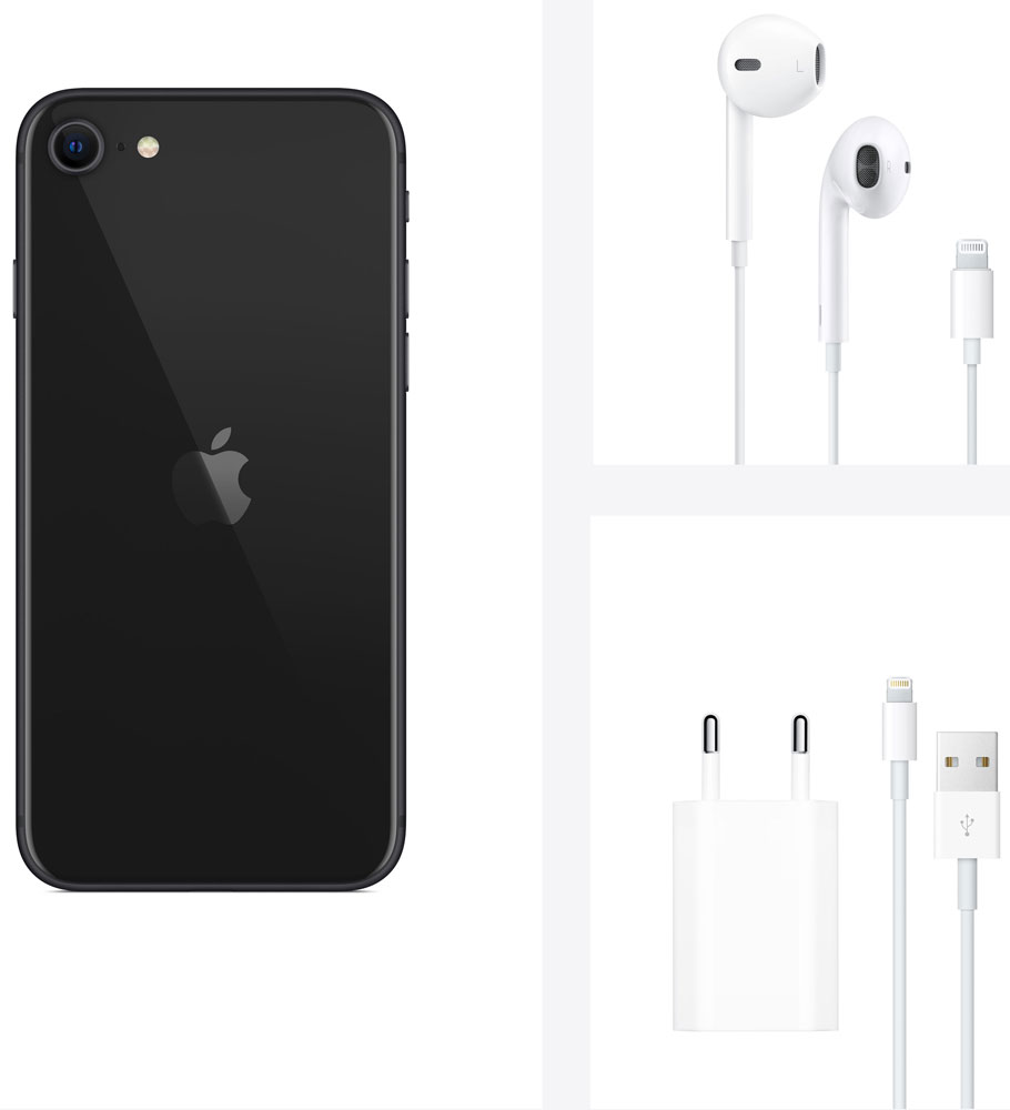 Смартфон Apple iPhone SE 2020 128Gb Black 0101-7157 MXD02RU/A - фото 7