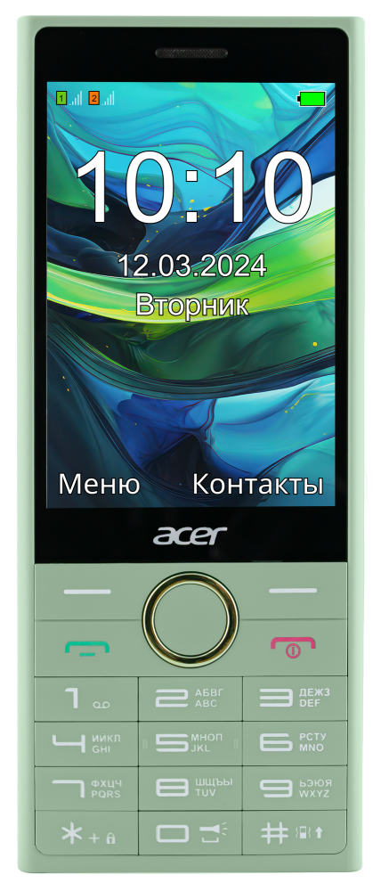 

Мобильный телефон Acer, Twist TW35 Зеленый