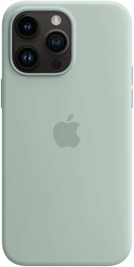 Чехол-накладка Apple iPhone 14 Pro Max Silicone Case with MagSafe Нежный кактус 0319-0740 - фото 5