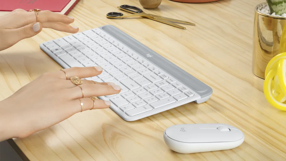 wireless flat keyboard and mouse