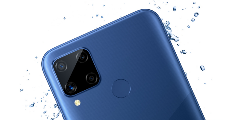 realme c15 blue colour