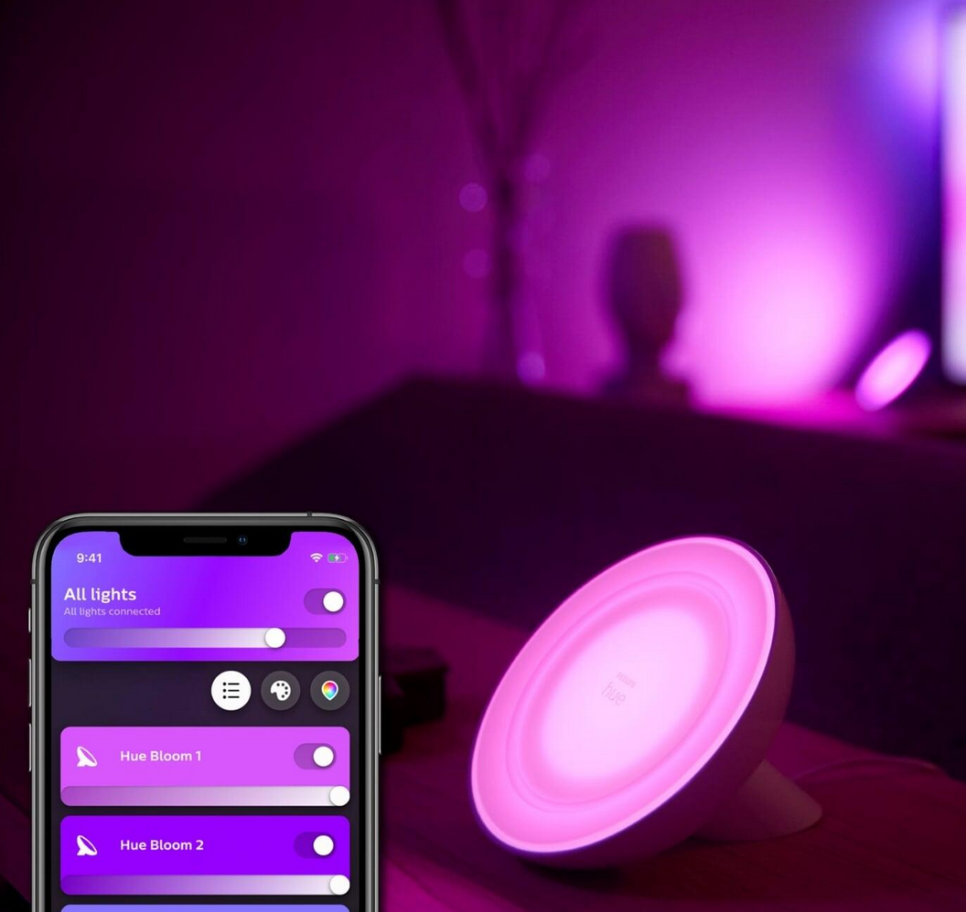 Светильник Philips Hue Bloom gen 4 EU/UK Black: купить по цене 3 690 рублей  в интернет магазине МТС